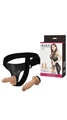 10,5 - 10 Cm Belden Bağlamalı, İçi Dolu Çift Strap-on - Resim 1