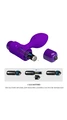 Mor Titreşimli Anal Plug, 10 Fonksiyonlu - Resim 7