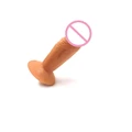 10cm Silikonlu Vantuzlu Dildo - Ten Rengi - Resim 12