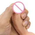 10cm Silikonlu Vantuzlu Dildo - Ten Rengi - Resim 4