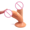 10cm Silikonlu Vantuzlu Dildo - Ten Rengi - Resim 7