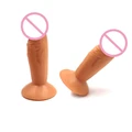 10cm Silikonlu Vantuzlu Dildo - Ten Rengi - Resim 9