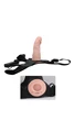 15 cm - Dolgulu, İçi Boş, Belden Bağlamalı, Kumandalı Titreşimli Strap-on Vibratör - Resim 4