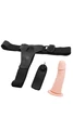 15 cm - Dolgulu, İçi Boş, Belden Bağlamalı, Kumandalı Titreşimli Strap-on Vibratör - Resim 6