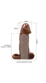 15 Cm Uzatmalı Penis Kılıfı - Damarlı, Titreşimli - Resim 2