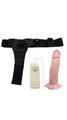 17 cm Titreşimli, Belden Bağlamalı Strapon Penis - Resim 6