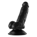 17cm Realistik Et Dokulu, Damarlı, Eğri Penis Dildo - Resim 2
