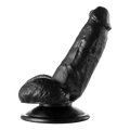 17cm Realistik Et Dokulu, Damarlı, Eğri Penis Dildo - Resim 1
