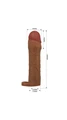 18 cm Premium Silikonlu Penis Kılıfı - Resim 2