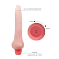 19.3 Cm Bükülebilir Realistik Ten Rengi Penis Vibratör - Resim 3