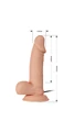 19.4 cm Realistik Ten Penis Vibratör - Resim 2