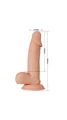 19.4 Cm Vantuz Damarlı Realistik Dildo - Resim 2