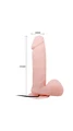 19.5 cm Realistik Ten Penis Vibratör - Resim 2