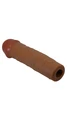 2,5 cm Dolgulu Uzatmalı Penis Kılıfı, Kahve Rengi - Resim 3