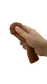 2,5 cm Dolgulu Uzatmalı Penis Kılıfı, Kahve Rengi - Resim 7