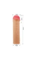 2,5 Cm Uzatmalı Penis Kılıfı - Dolgulu, Ten Rengi - Resim 2