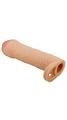 Realistik Penis Kılıfı - 2.5 cm Dolgulu, Testise Geçmeli - Resim 5