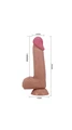 20.6 cm Realistik Et Dokulu Penis Dildo - Resim 2