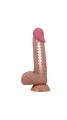 20.6 cm Realistik Et Dokulu Penis Dildo - Resim 3