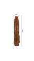21.5 cm Kahverengi Realistik Penis Vibratör - Resim 2