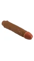 21.5 cm Kahverengi Realistik Penis Vibratör - Resim 5