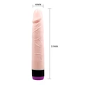 21.5 cm Realistik Ten Dokulu Penis Vibratör - Resim 2