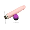 21.5 cm Realistik Ten Dokulu Penis Vibratör - Resim 7