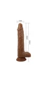 21 cm Kumandalı Realistik Penis Vibratör - 7 Titreşimli, 7 Döndürmeli, İtmeli - Resim 2