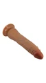 21 Cm, Kahverengi, Realistik, Damarlı, Vantuzlu Dildo - Resim 6
