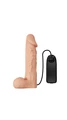 24 cm Belden Bağlamalı Strap-on Dildo - Realistik, İçi Dolu, Titreşimli - Resim 5