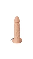 24 cm Belden Bağlamalı Strap-on Dildo - Realistik, İçi Dolu, Titreşimli - Resim 6