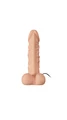 24 cm Belden Bağlamalı Strap-on Dildo - Realistik, İçi Dolu, Titreşimli - Resim 7