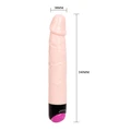 24 cm Realistik Ten Dokulu Penis Vibratör - Resim 2