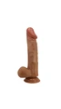 24 cm Realistik Dildo - Testis Damarlı, Gerçek Cilt Dokulu - Resim 3