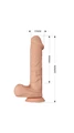 26 cm Realistik Ten Penis Vibratör - Resim 2