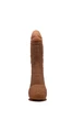 28 Cm Gerçekçi Kalın Vantuzlu Dildo - Kahverengi - Resim 3