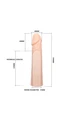 6 cm Dolgu Uzatmali Premium Silikonlu Penis Kılıfı - Resim 2