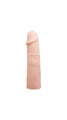 6 Cm Dolgulu Ten Renkli Silikon Penis Kilifi - Resim 3