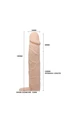 18 cm Uzunluk, 6 cm Dolgulu Premium Silikonlu Penis Kılıfı - Resim 2