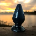 9cm Vantuzlu Silikon Anal Plug - Siyah - Resim 5