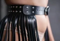 Deri Püsküllü Bdsm Bel Aksesuarı - Resim 2