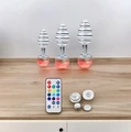 Boğumlu Led Işıklı Kumandalı Anal Vajinal Plug - Gümüş, 9,1 Cm - Resim 6