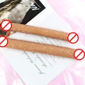 Çift Taraflı Çift Kullanımlı Realistik Dildo Penis - Lezbiyen Anal Vajinal, 34.5cm - Resim 4