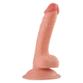 17.5cm Damarlı Et Dokulu Realistik Penis Dildo - Resim 1