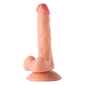 18 cm Ultra Gerçekçi Ten Dokulu Vantuzlu Dildo - Resim 2