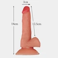 18 cm Ultra Gerçekçi Ten Dokulu Vantuzlu Dildo - Resim 3