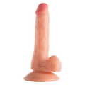 18 cm Ultra Gerçekçi Ten Dokulu Vantuzlu Dildo - Resim 1