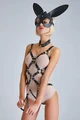 Fantezi Kostüm - Tavşan Maskeli Deri Harness - Resim 1