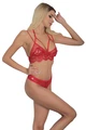 Kırmızı Dantelli Bralet Sütyen İç Çamaşır Takımı - Resim 3
