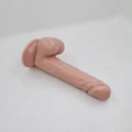 Ten Dokulu Realistik Vantuzlu Dildo Penis - Large 21.5cm - Resim 4